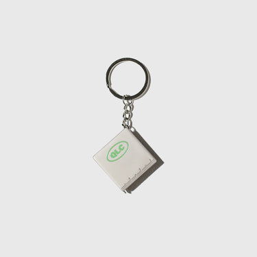 QLC Stainless Steel Ruler Keychain